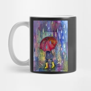 Red brolly Mug